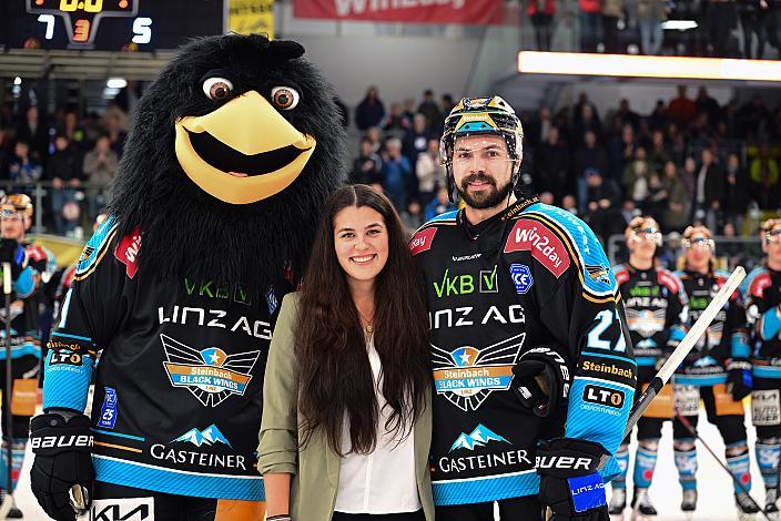  Spieler des Abends Shawn St.Amant (Steinbach Black Wings Linz) Win2Day ICE Hockey League,  Steinbach Black Wings Linz vs  Migross Supermercati Asiago Hockey 1935,  Linz AG Eisarena 