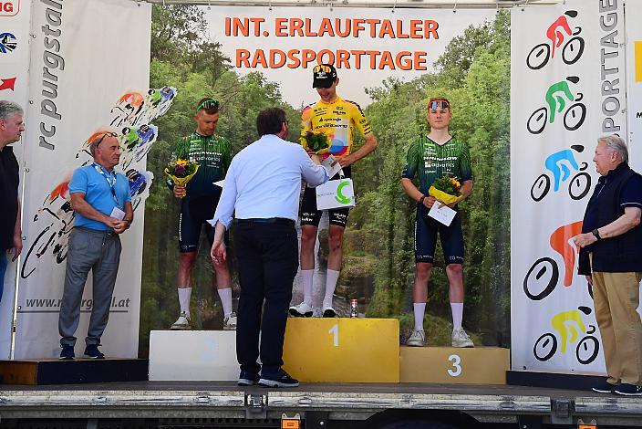 Podest Herren 2. Platz Riccardo Zoidl (AUT, Hrinkow Advarics), Sieger Philipp Hofbauer (AUT, Team Vorarlberg), 3. Platz Valentin Poschacher (AUT, Hrinkow Advarics),  Herren Elite, U23, Road Cycling League Austria