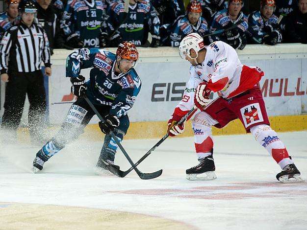 Brad Moran, Linz im Angriff EHC Liwest Black Wings Linz vs HCB Suedtirol, Bozen