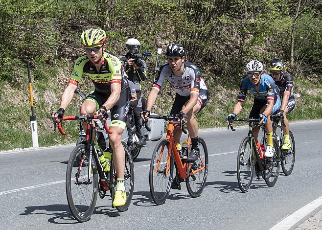 die Ausreisser Maximilian Kuen (AUT, Team Vorarlberg), Patrick Gamper (AUT, Tirol KTM Cycling Team), Matthias Krizek (AUT, Team Felbermayr Simplon Wels), Emil Dima (ROU, Team Giotti Victoria)