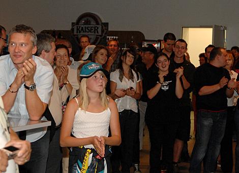 Gute Stimmung unter den Black Wings Fans.