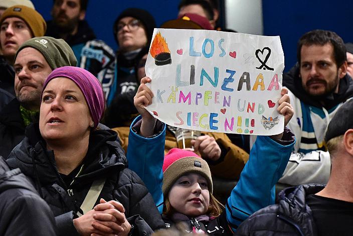 Fans der Steinblach Black Wings 36. Runde ICE, Steinbach Black Wings Linz vs EC iDM Wärmepumpen VSV), Linz AG Eisarena 