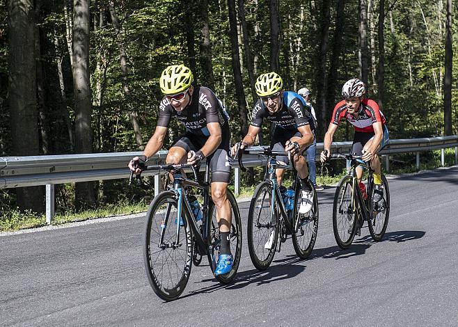 2. v.l. Tagessieger Maciej Paterski (POL, Team Wibatech), Stephan Rabitsch (AUT, Team Felbermayr Simplon Wels) Rad 21. GP Judendorf-Strassenegel