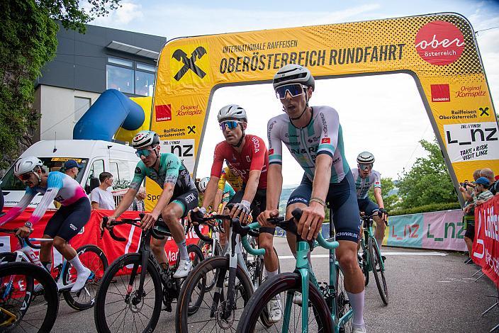 Das Peloton am Weg zum Pöstlingberg 1. Etappe Linz Hauptplatz - Pöstlingberg, Oberösterreich Rundfahrt