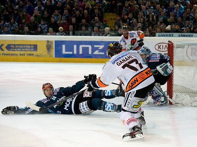 Marc Andre Dorion, Linz in der Defensive, EHC Liwest Black Wings Linz vs MOSER MEDICAL GRAZ99ers