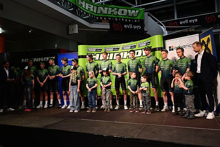 Sportlicher Leiter Matej Mugerli (SLO), Jakob Reiter (AUT), Maximilian Huber (AUT), Loic Bettendorff (LUX), Jaka Primozic (SLO), Richard Riska (SVK), David Paumann (AUT), Filippo Fortin (ITA), Valentin Poschacher (AUT), Riccardo Zoidl (AUT),  Dominik Hödlmoser (AUT),  Josef Dirnbauer (AUT), Ayden Jordan (AUT), Teampräsentation, Steyr, Team Hrinkow Advarics Cycleang, UCI Continental Team)