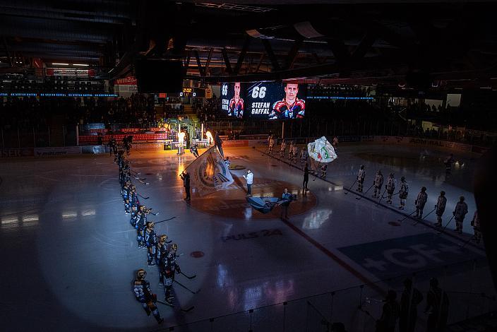 Intro Spiel, Stefan Gaffal (Steinbach Black Wings Linz), Steinbach Black Wings Linz vs EC iDM Wärmepumpen VSV, 1. Runde, Steinbach Black Wings Linz, Linz AG Eisarena 