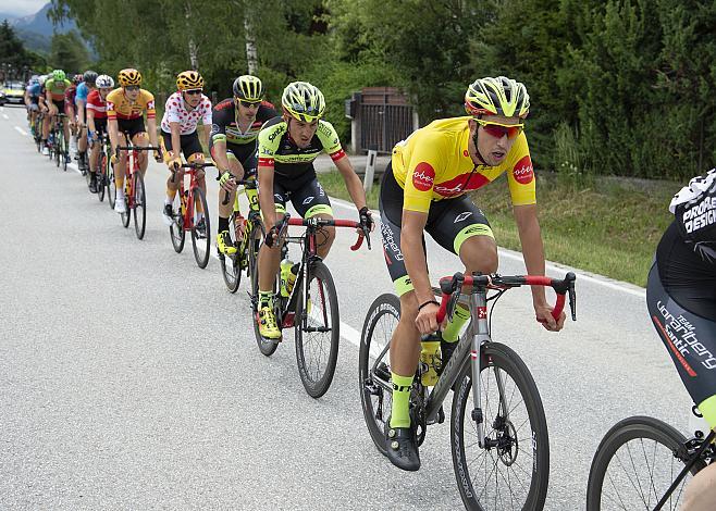 Team Vorarlberg Santic mit Rundfahrtssieger Jannik Steimle (GER, Team Vorarlberg Santic),  3. Etappe Traun - Ternberg, Radsport 10. Int. OOE Rundfahrt