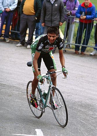 Abelardo Rondon (COL, Gatorade) am Monte Bodone,14. Etappe, Corvara to Monte Bondone