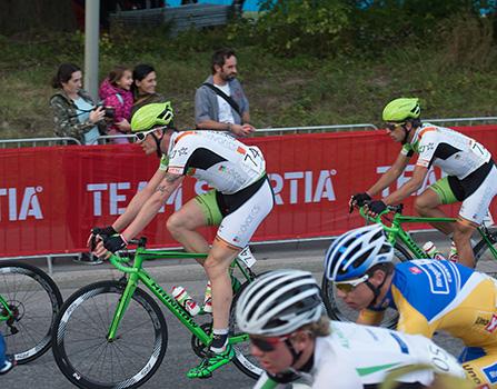 Andreas Hofer und Clemens Fankhauser, Team Hrinkow Adverics Cycleang beim Velothon Stockholm