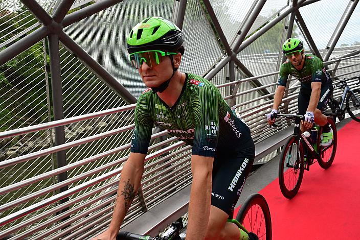 Jaka Primozic (SLO, Hrinkow Advarics), Filippo Fortin (ITA, Hrinkow Advarics), 1. Etappe von Graz - Gamlitz, 188km, Tour of Austria