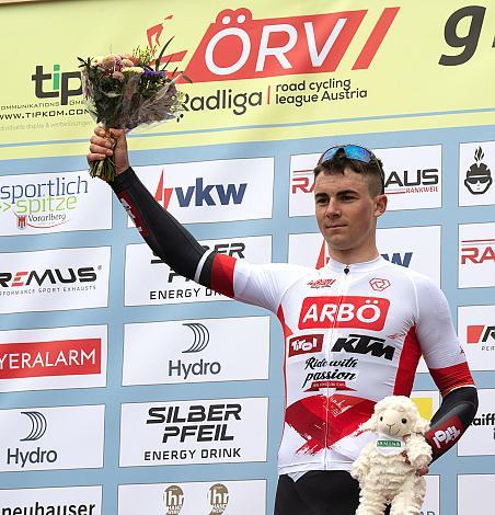 2. Platz und Führender U23 Matevz Govekar (SLO, Tirol KTM Cycling Team) Herren Elite, U23, Radliga, GP Vorarlberg, Nenzing
