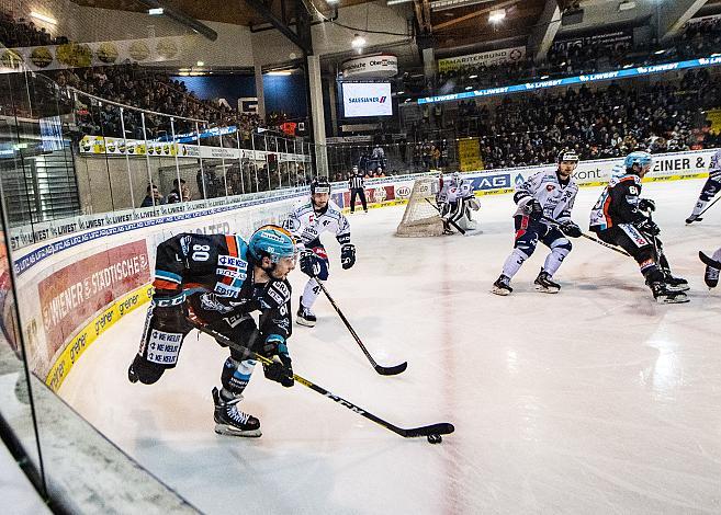 Julian Pusnik (EHC Liwest Black Wings Linz), Eishockey,  EHC Liwest Black Wings Linz vs AV 19 Szekesfehervar