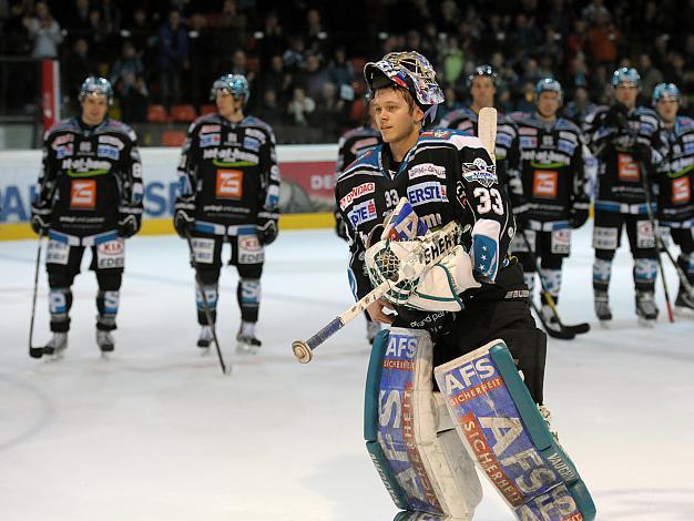 #33 Lorenz Hirn, Tormann, Linz Spieler des Abends, EHC Liwest Black Wings Linz vs SAPA Fehervar AV19