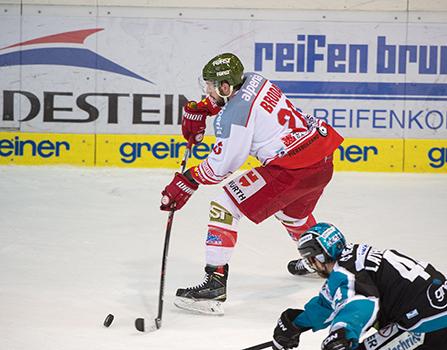 Joel Broda (HCB Suedtirol), EHC Liwest Black Wings Linz vs HCB Suedtirol 4. Viertelfinale