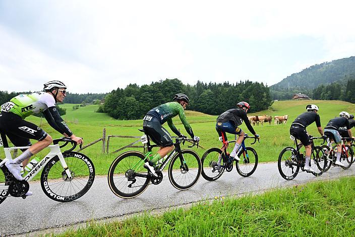 Giacomo Ballabio (ITA, Hrinkow Advarics), Paul Verbnjak (AUT, LIDL-TREK Future Racing), 3. Etappe Salzburg - Gaisberg,  Tour of Austria