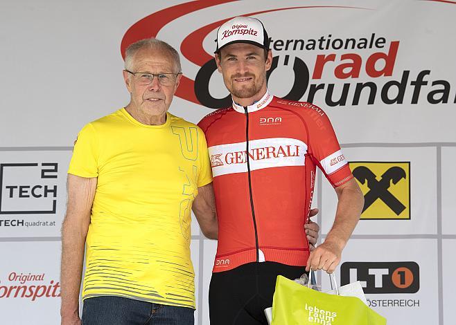 Bgm. Leopold Steindler, Stephan Rabitsch (AUT, Team Felbermayr Simplon Wels) Bester Ã–sterreicher, 3. Etappe Traun - Ternberg, Radsport 10. Int. OOE Rundfahrt  