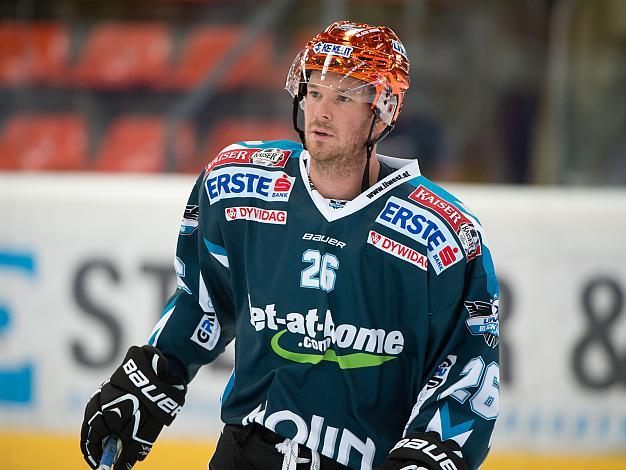 #26 Rob Hisey, EHC Liwest Black Wings Linz, EHC Liwest Black Wings Linz vs KHL Medvescak Zagreb          