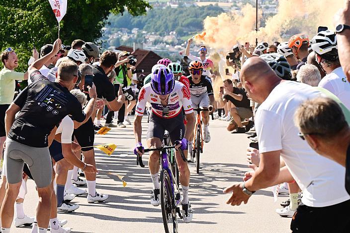 Im Mautner Markhof Bergtrikot Paul Double (GBR, Team Jayco Alula)  4. Etappe von Steyr nach Steyr, 170,5km, Tour of Austria