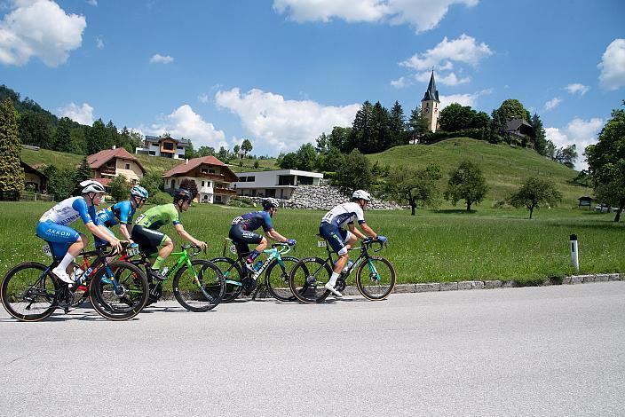 Ausreissergruppe des Tages mit Timon Loderer (GER, Hrinkow Advarics), Fabian Costa (AUT, Union Raiffeisen Radteam Tirol), Daniel Lehner (AUT, Team Felbermayr Simplon Wels), Louis Coquert (FRA, Leopard Pro Cycling), Roman Duckert (GER, Team Dauner Akkon), Fabian Schormair (GER, Santic-Wibatech), St.Florian, Asten - Resort Hinterstoder, Höss, Int. Raiffeisen Oberösterreich Rundfahrt UCI Kat. 2.2