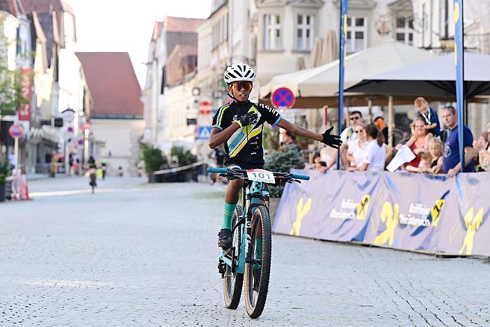 Sieger U11, Andre Radler, 27. Int. ASVÖ - HRINKOW City Kriterium Steyr, MTB-Nachwuchs vom Laufrad bis U17, ÖRV, Radsport, Mountainbike, ELITE Rennrad