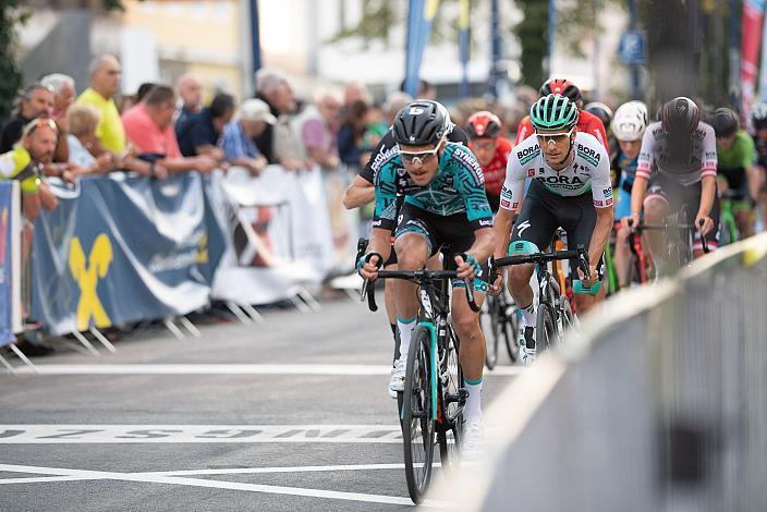 Sebastin Schönberger (AUT, B&B Hotels P/B KTM), Felix Grossschartner (AUT, Bora - Hansgrohe) Innenstadtkriterium Wels, Radsport, Kriterium