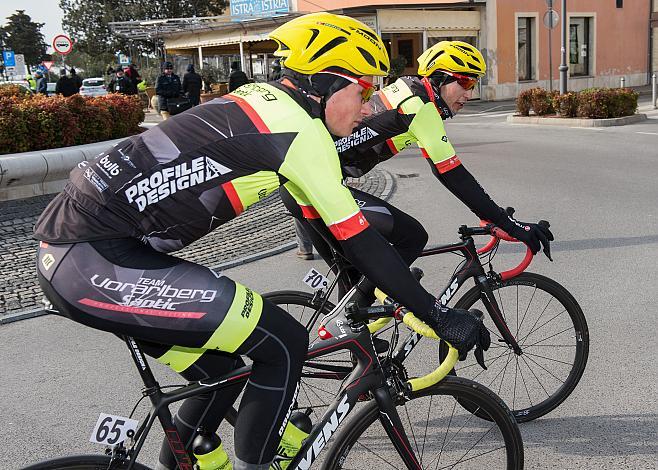 Gian Friesecke (SUI, Team Vorarlberg Santic), Jannik Steimle (GER, Team Vorarlberg Santic) GP Izola  UCI 1.2