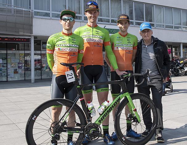 Timon Loderer (GER, Hrinkow Advarics Cycleang), Andreas Hofer (AUT, Hrinkow Advarics Cycleang Team), Markus Freiberger (AUT, Hrinkow Advarics Cycleang), Ludwig Kretz, 59. Rad SaisonerÃ¶ffnungsrennen Leonding, Rad Bundesliga 2019