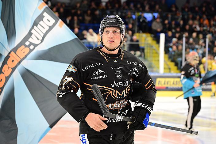 Brian Lebler (Steinbach Black Wings Linz) 16. Runde ICE, Steinbach Black Wings Linz vs Vienna Capitals, Linz AG Eisarena