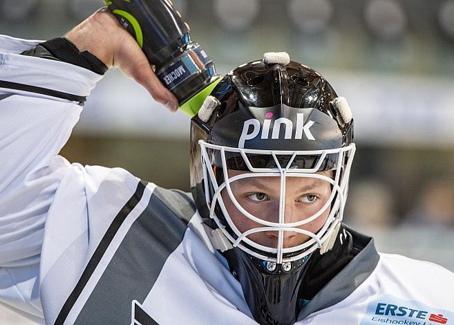 Im Bild Tormann Paul Mocher (EHC Liwest Black Wings Linz) Eishockey, EHC Liwest Black Wings Linz vs HC Bozen