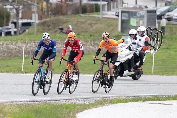 Sergio Samitier (ESP, Movistar Team), Sebastian Schönberger (AUT, Nationalteam Österreich),  Txomin Juaristi (ESP, Euskaltel - Euskadi), 46. Tour of the Alps, 2. Etappe, Reith im Alpbachtal - Ritten 165.2km