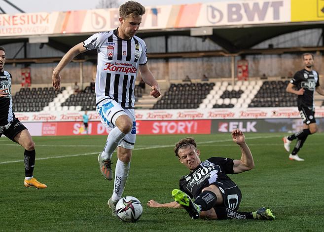 Johannes Eggestein (LASK), David Nemeth (SK Puntigamer Sturm Graz) Lask vs SK Puntigamer Sturm Graz Fussball, Bundesliga