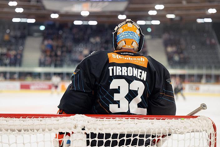 Tormann Rasmus Tirronen (Steinbach Black Wings Linz) Steinbach Black Wings Linz vs Pioneers Vorarlberg, 13. Runde ICE Hockey League, Steinbach Black Wings Linz, Linz AG Eisarena 