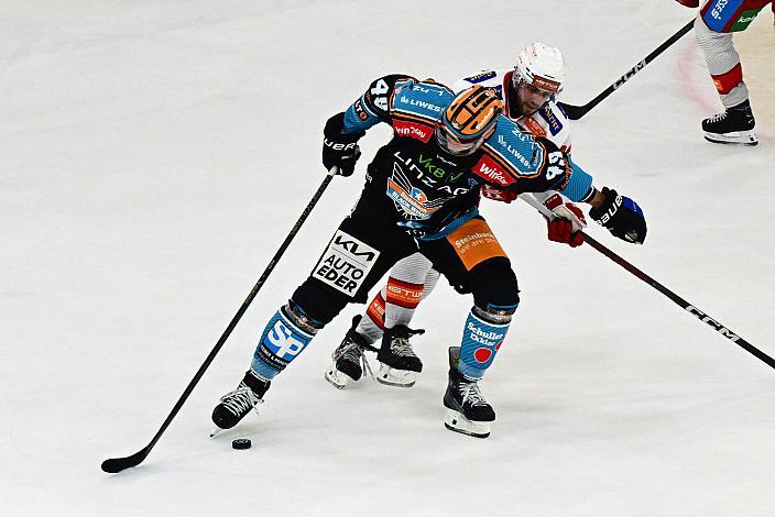 Graham Knott (Steinbach Black Wings Linz) Win2Day ICE Hockey League,  Steinbach Black Wings Linz vs EC KAC,  Linz AG Eisarena 