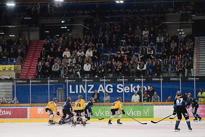Powerplay für Linz Steinbach Black Wings Linz vs HC Pustertal Woelfe, 4. Runde ICE Eishockey Liga, Linz AG Eisarena