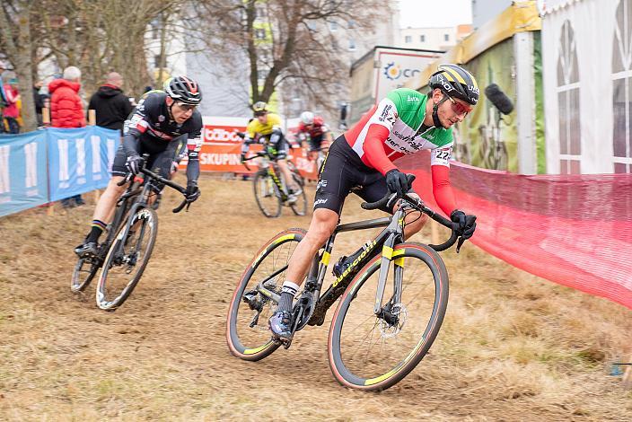 Nr.22 Gioele Bertolini (ITA, Selle Italia-Guerciotti-Elite) UCI Cyclocross World Cup, Tabor CZ 