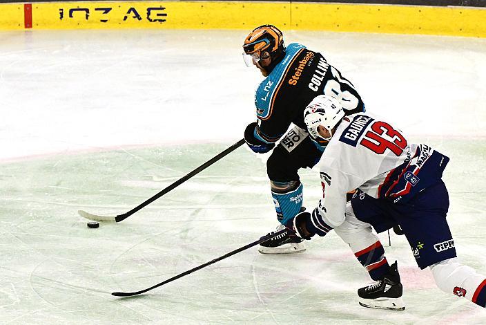 Sean Collins (Steinbach Black Wings Linz), Cameron Gaunce (Hydro Fehervar AV 19)  Win2Day ICE Hockey League,  Steinbach Black Wings Linz vs Tiwag Innsbruck - Hydro Fehervar AV 19