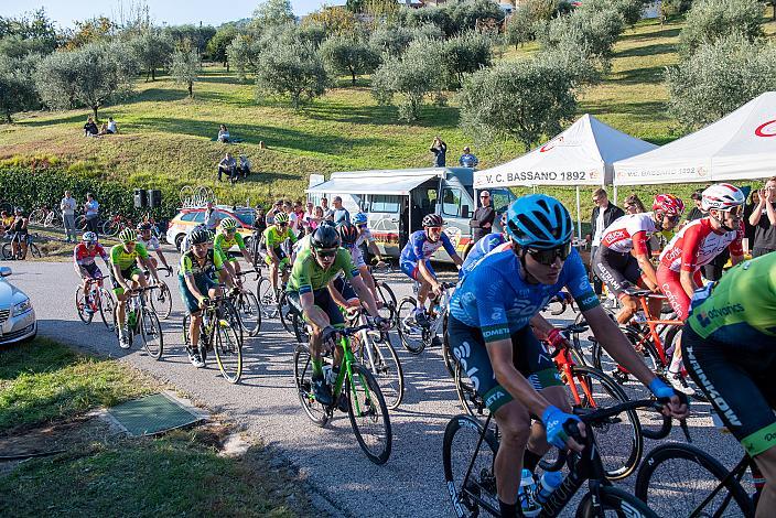 Das Peleton in der Steigung Salita la Rosina, Veneto Classic, UCI 1.1