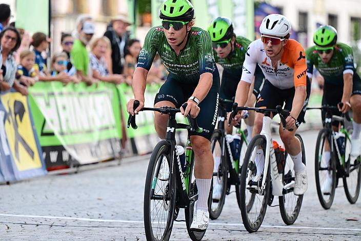 Josef Dirnbauer (AUT, Hrinkow Advarics), Team Hrinkow Advarics in der Führung beim 28. Int. ASVÖ - HRINKOW City Kriterium Steyr, Herren Elite, ÖRV, Radsport, Mountainbike, ELITE Rennrad
