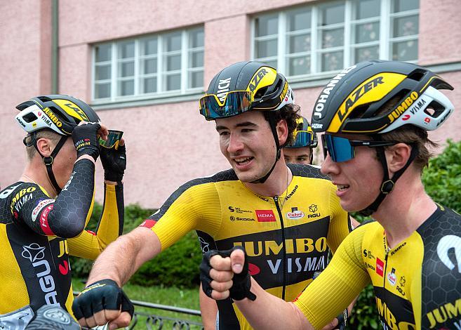 Sieger Mick Van Dijke, (NED, Jumbo-Visma Development Team) Herren Elite, U23, Radliga, GP Vorarlberg, Nenzing