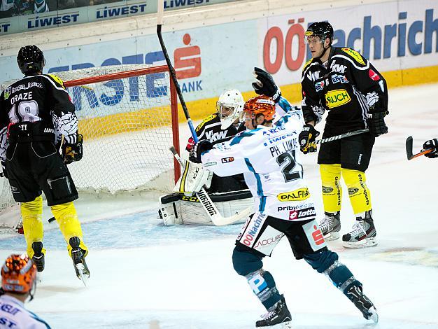 Philipp Lukas, Linz jubelt, EHC Liwest Black Wings Linz vs Dornbirner EC