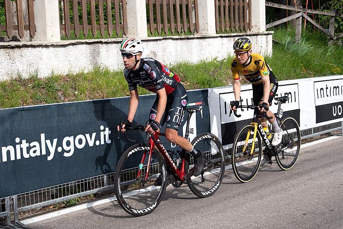  Eduardo Sepulveda (ARG, Drone Hopper - Androni Giocattoli), Sam Oomen (NED, Team Jumbo-Visma)  Stage 17 Ponte di Legno - Lavarone, 105. Giro d Italia, UCI Worl Tour