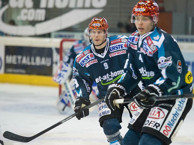 Jason Ulmer und Daniel Mitterdorfer, Linz  EHC Liwest Black Wings Linz vs EC KAC