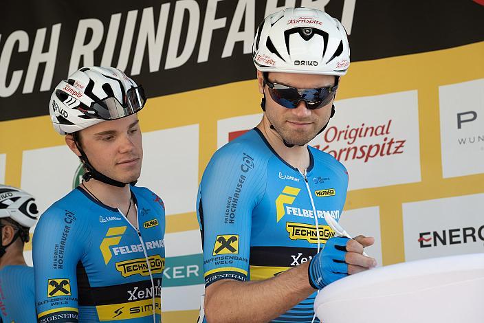 Emanuel Zangerle (AUT, Team Felbermayr Simplon Wels), Felix Ritzinger (AUT, Team Felbermayr Simplon Wels) 1. Etappe Eferding - Geinberg, Int. Raiffeisen Oberösterreich Rundfahrt UCI Kat. 2.2