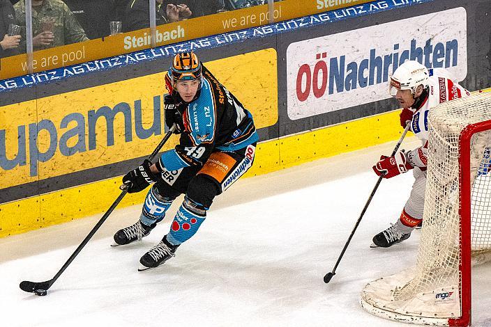 Graham Knott (Steinbach Black Wings Linz), Win2Day ICE Hockey League,  Steinbach Black Wings Linz vs EC KAC,  Linz AG Eisarena 