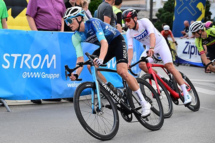 Felix Gall (AUT, Decathlon AG2R La Mondiale Team), Lukas Pöstlberger (AUT), 25. Welser Innestadt Kriterium 