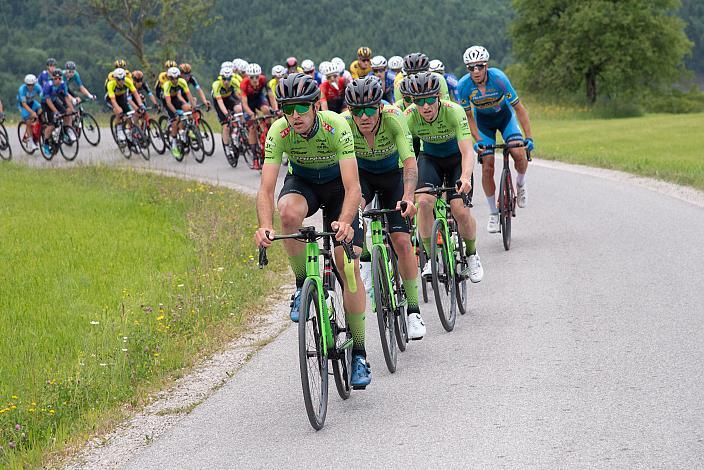 Michael Konczer (AUT, Hrinkow Advarics), Riccardo Verza (ITA, Hrinkow Advarics), Timon Loderer (GER, Hrinkow Advarics), 3. Etappe St.Florian/Asten  - Hinterstoder, Int. Raiffeisen Oberösterreich Rundfahrt UCI Kat. 2.2
