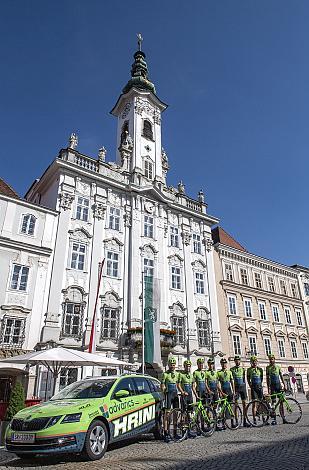 Stadtplatz Steyr, Rennrad in Oberösterreich, Team Hrinkow Advarics Cycleang,  Hrinkow Rennrad