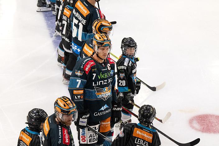 Brian Lebler (Steinbach Black Wings Linz) Steinbach Black Wings Linz vs EC IDM Wärmepumpen VSV, 2. Runde ICE Eishockey Liga, Linz AG Eisarena