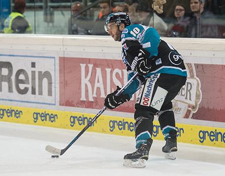 Marc-Andre Dorion (EHC Liwest Black Wings Linz), EHC Liwest Black Wings Linz vs HC TWK Innsbruck  Die Haie